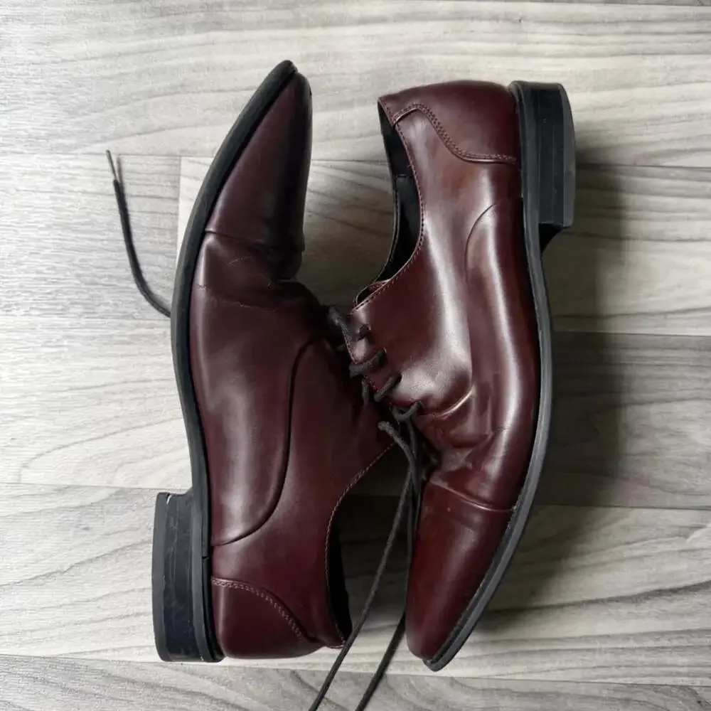 Unlisted Stun-Ner Burgundy Oxford Dress Shoes 9.5